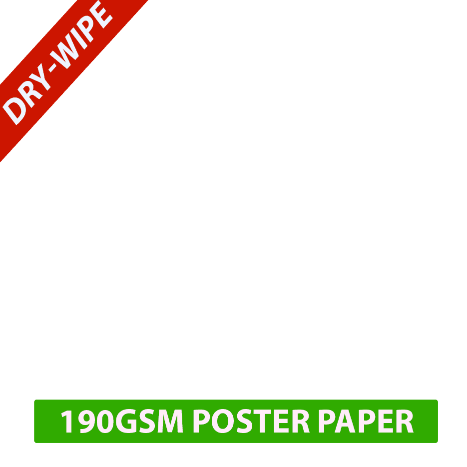 Upload Your Own Charity Cheque - 190gsm Poster Paper with Drywipe Laminate