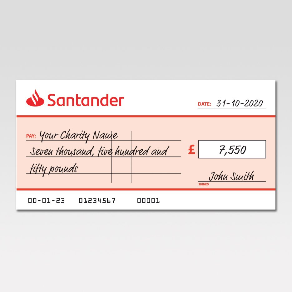 Reusable Budget Friendly Cheques  Charity Cheques UK